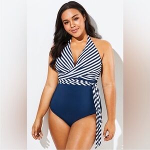 New Meet.Curve Halter One Piece Swimsuit